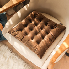 床上用品方形纯色抱枕午睡枕沙发靠垫儿童房摆件坐垫丝绒质感