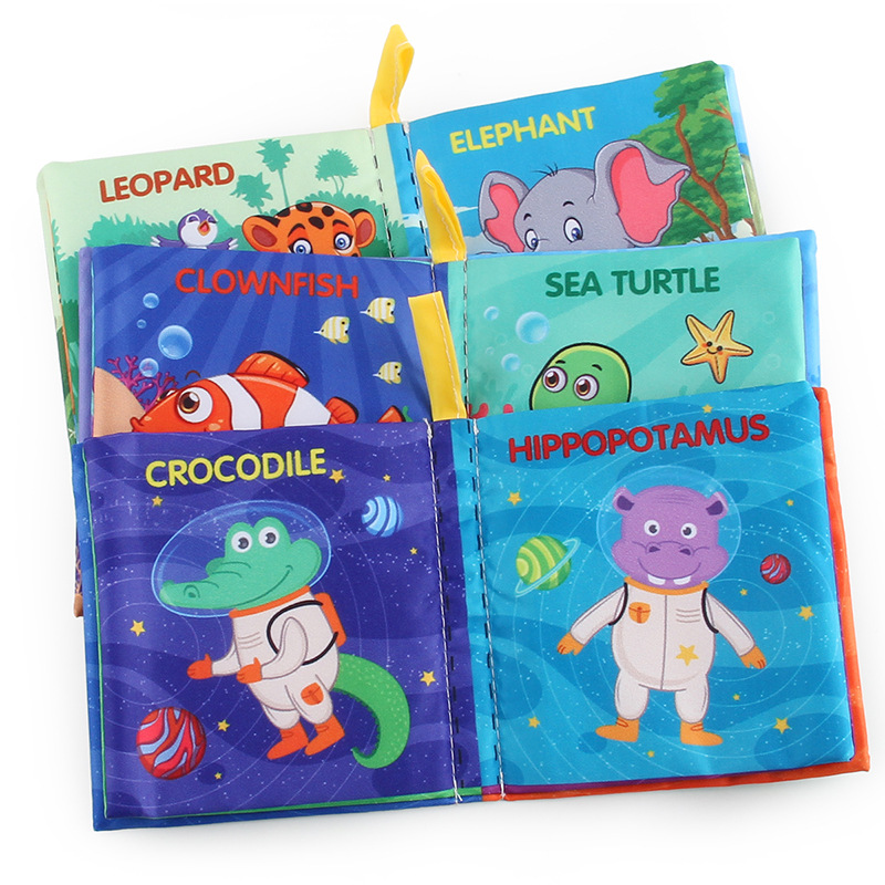 Libro de Tela Tridimensional para Bebés, Tela, Lavable, para Niños