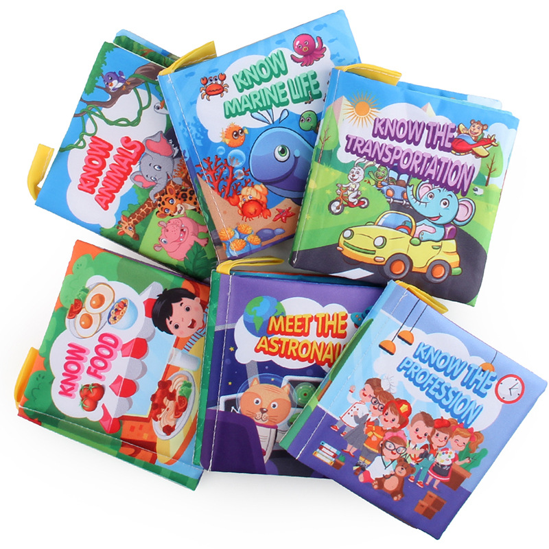 Libro de Tela Tridimensional para Bebés, Tela, Lavable, para Niños