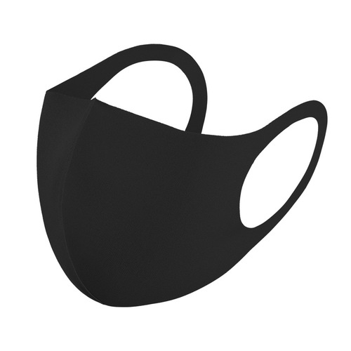 Dust-proof Ice Silk Cotton Knitted Mask Black Wholesale Women Spring Summer Sun Protection Anti-Haze Breathable Washable 3D Mask