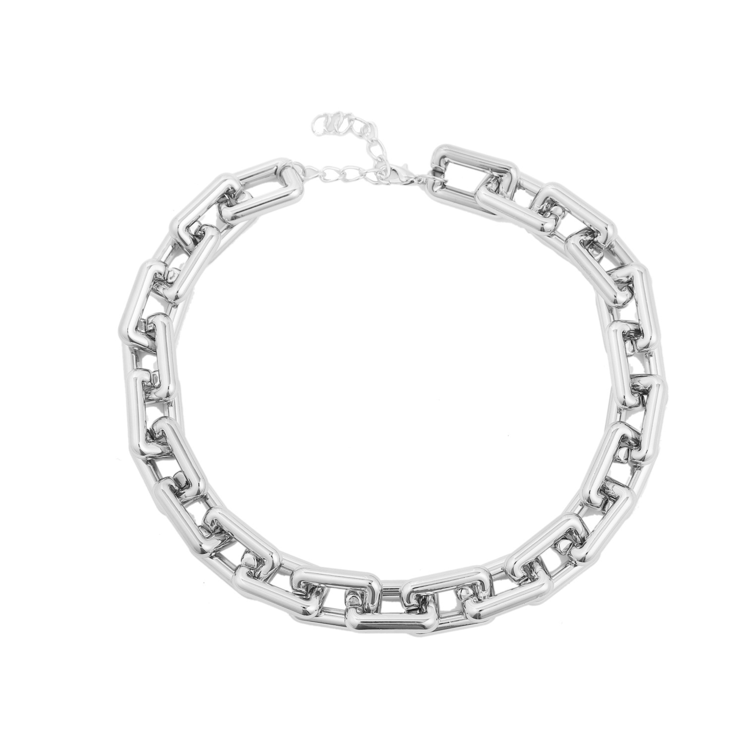 jewelry punk style necklace peripheral trend exaggerated simple acrylic chain necklace female_voghion.com