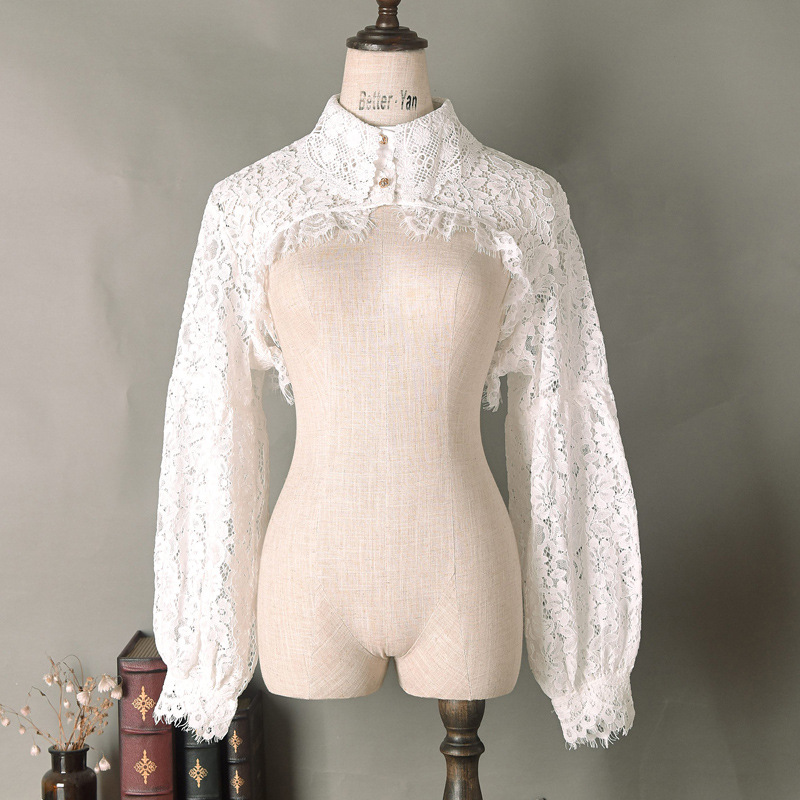 Nuevo estilo falso collar de encaje de las mujeres cuello falso camisa collar estilo coreano collar de encaje decorativo Otoño e Invierno suéter collar