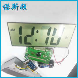 源头厂家供应TN型液晶数字显示高清LCD断码 灰底白字计时器显示屏