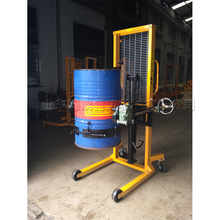 厂家供应170kg油桶搬运车 货架堆放油桶堆高车 货架堆放装运工具