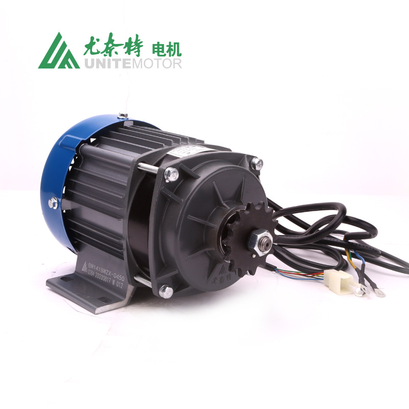 尤奈特无刷直流减速驱动电机电动三轮车改装车 BM1418ZXF-500W48V