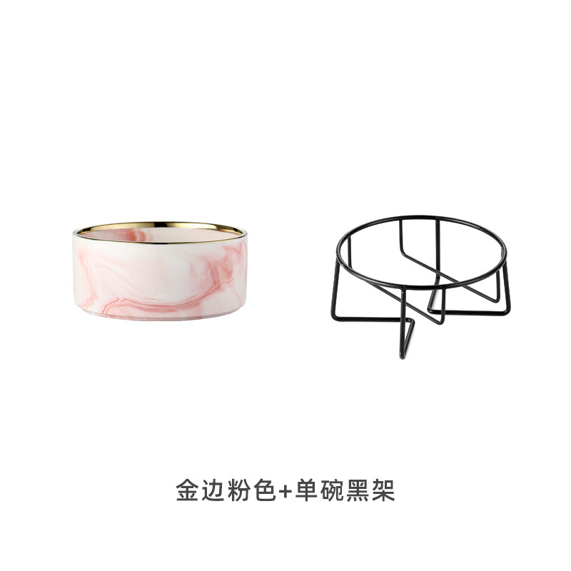 Mármol Phnom Penh Rosa (con marco de hierro negro)