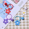 Brand fresh small bell flower-shaped, keychain, pendant, bag decoration, Korean style, flowered