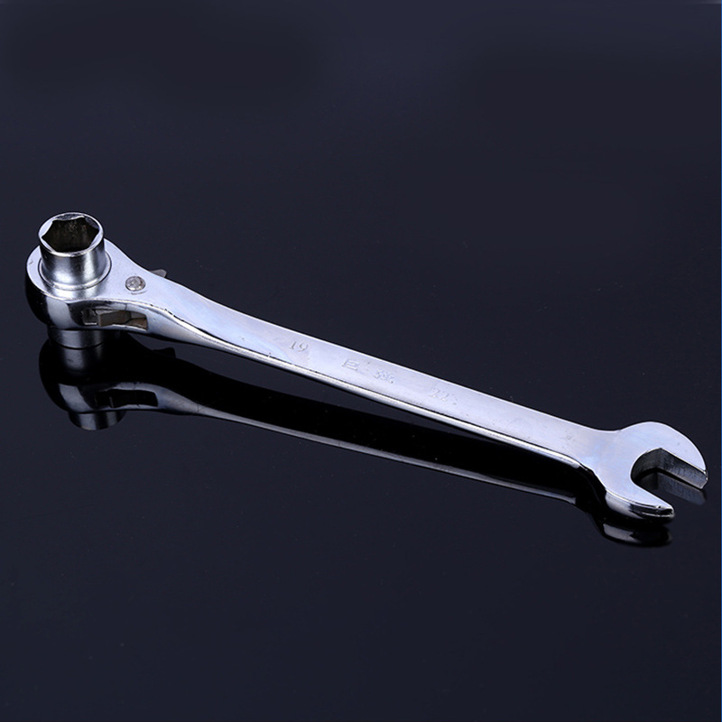 Llave de trinquete al por mayor andamio rápido Multi-propósito llave de enchufe llave de rueda de púas Llave de trinquete de cola puntiaguda