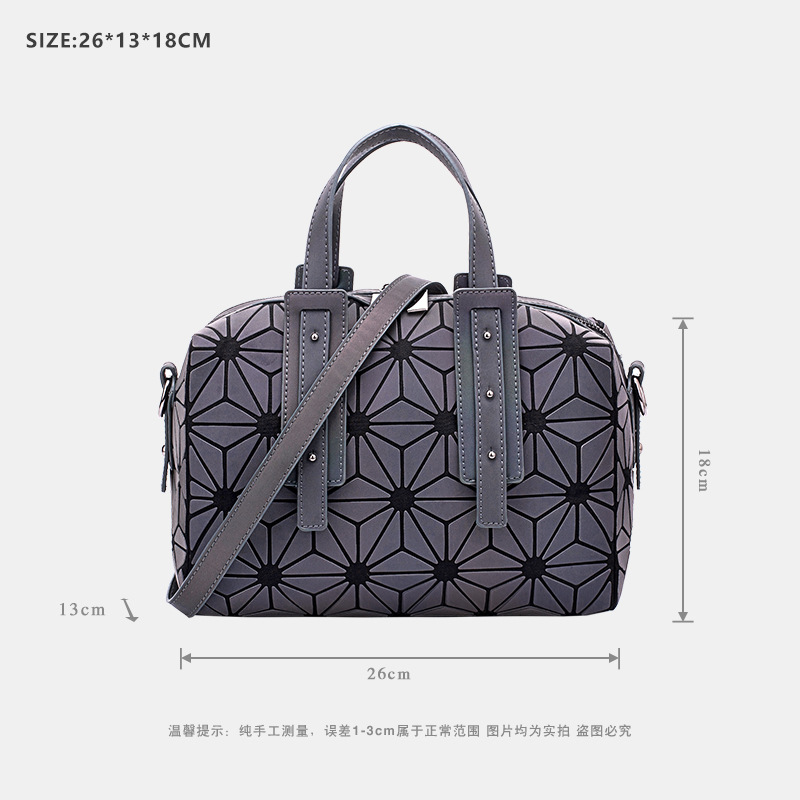 2023 nuevo bolso de las mujeres europeas y americanas moda bolso de las mujeres luminosas retro nicho rombo solo hombro crossbody almohada bolsa