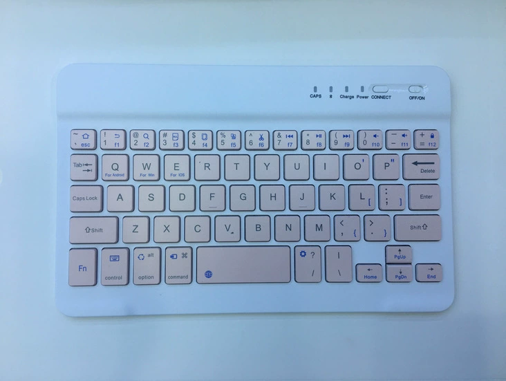 Bluetooth Keyboard & Mouse Set (Apple-compatible), Slim Wireless 7/10" Tablet Holder, Rechargeable Mouse