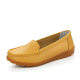 Genuine Leather Doug Shoes Soft Sole Women's Shoes Mother's Shoes Women's Casual Flat Shoes Beef Slip-on Middle-aged and Elderly Single-layer Shoes