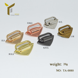 Luggage hardware accessories triangle buckle metal DIY handmade bag shoulder strap adjustment buckle alloy die casting wrist buckle