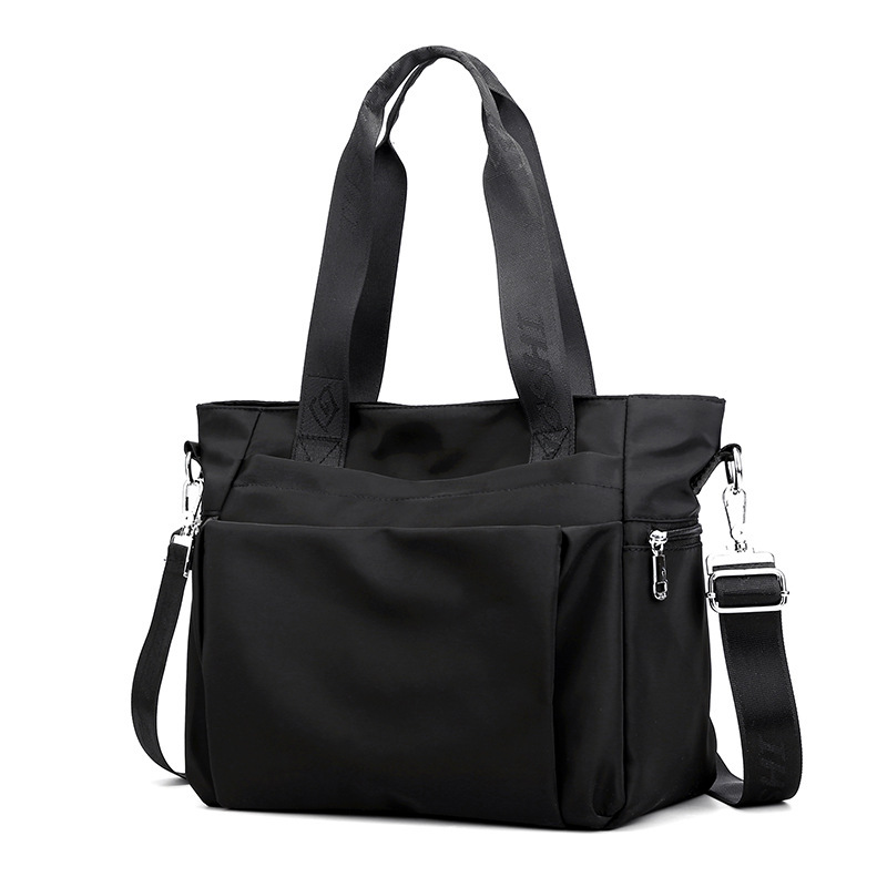 Moda simple bolsa de tela de nylon de gran capacidad bolsa de hombro ligera del todo-fósforo de las mujeres de moda casual bolsa de mensajero portátil al por mayor
