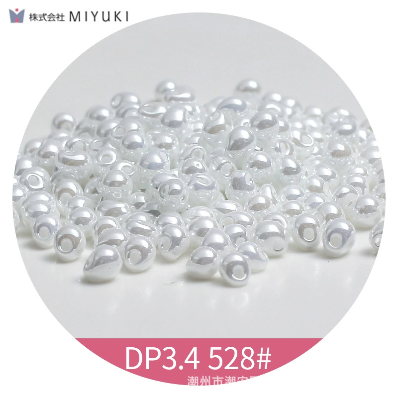 Miyuki водопад бусины Miyuki DROP рисовые бусины DP3.4mm 528# водопад бус для свадьбы белая сетка