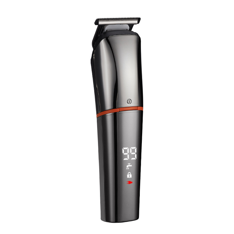 Venta al por mayor nueva pantalla digital de potencia multifuncional seis en uno cortadora de cabello eléctrica cortadora de cabello cabeza de aceite Clipper cuchillo de talla