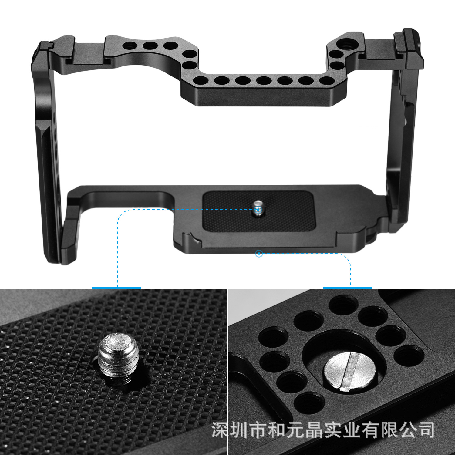 Adecuado para Canon 5D4 5D3 5D2 cámara de vídeo extensión conejo jaula Full Metal marco protector trípode Accesorios