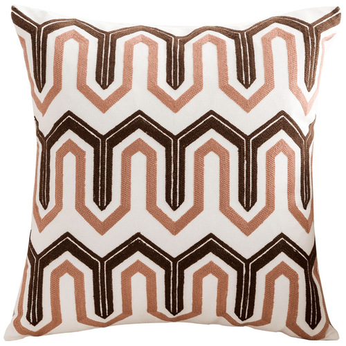 Three-dimensional embroidery sofa bed cushion cover car pillow removable and washable modern Chinese style thickened pillow cushion cotton