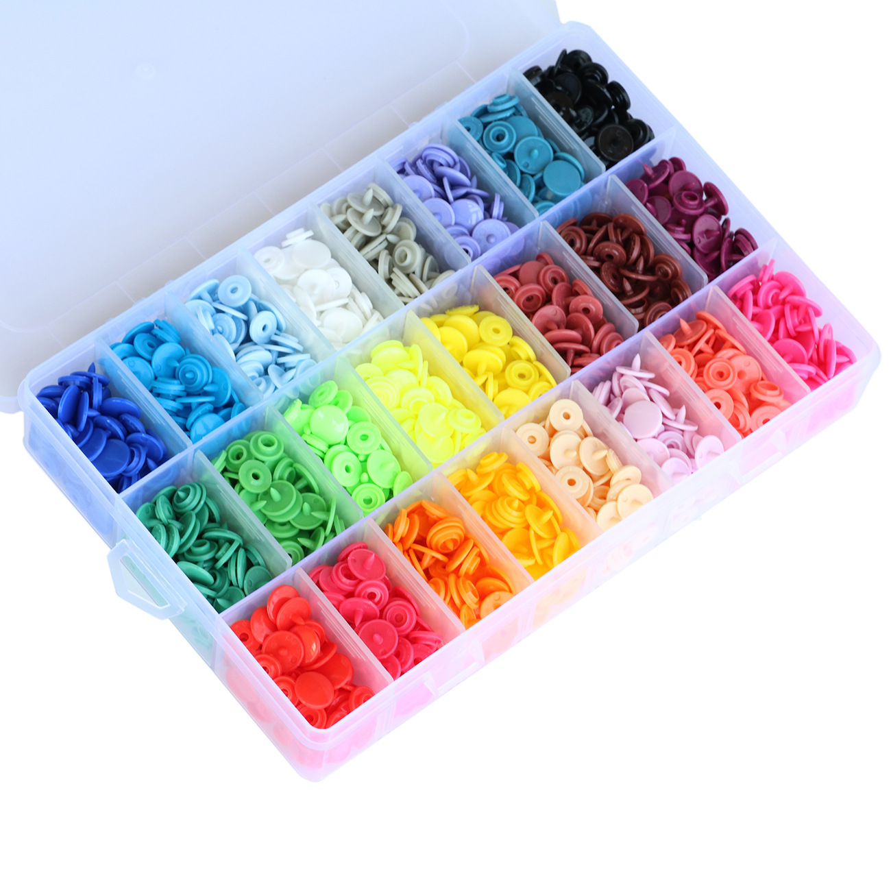 Juego de Botones de Resina Hualian T3 con Herramientas para Bebés y Niños Pequeños, en Caja, de Plástico, para Fabricantes Transfronterizos