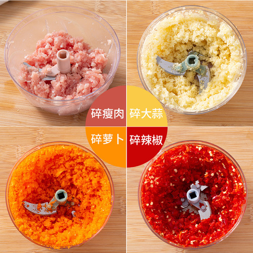 Directly from the manufacturer, household multifunctional vegetable cutter, food supplement, cooking meat grinder, manual garlic puller, garlic press