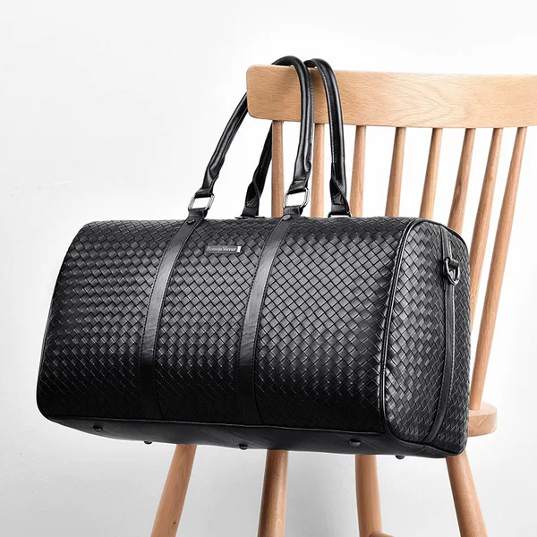 New fashion high quality large capacity travel bag woven tote luggage bag fitness bag 5020