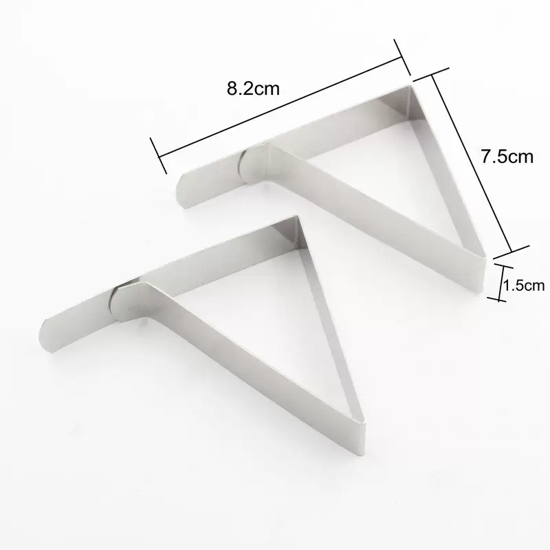 Big elastic triangle stainless steel, clips included