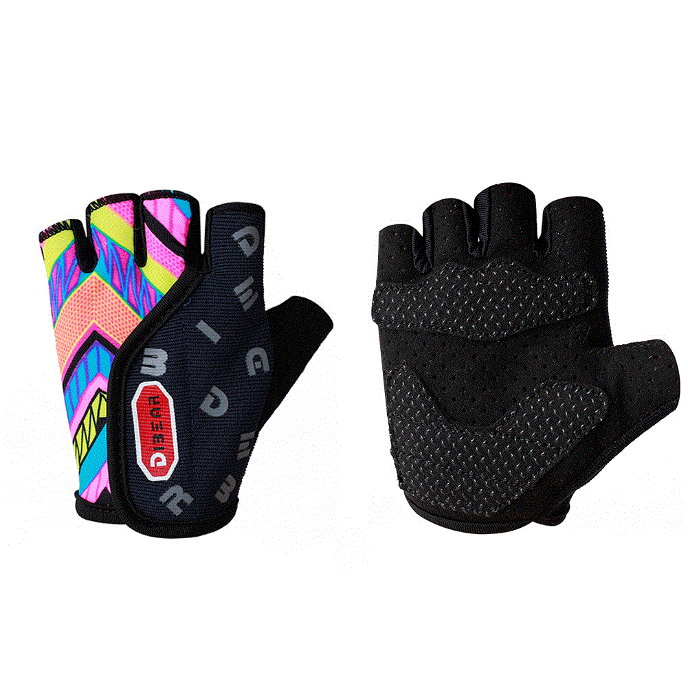 DIBEAR deportes para niños guantes de medio dedo Palm protección antideslizante béisbol fresco equitación equilibrio coche fitness