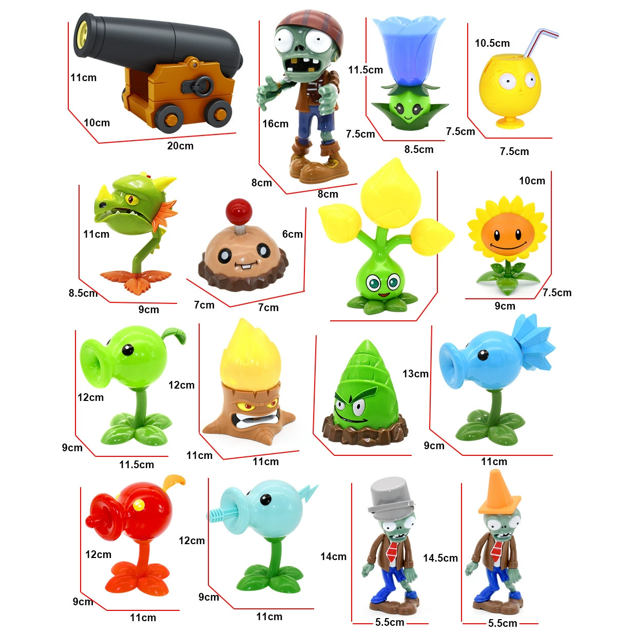 Подлинные Plants vs. Zombies игрушка со световой музыкой минифигура кукла подарочная коробка набор для боя полный набор запуск