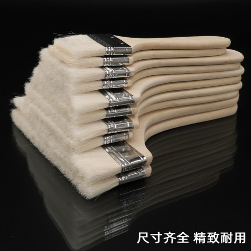Manufacturer wholesale wool brush wooden handle paint brush barbecue brush dust brush tool brush baking wholesale