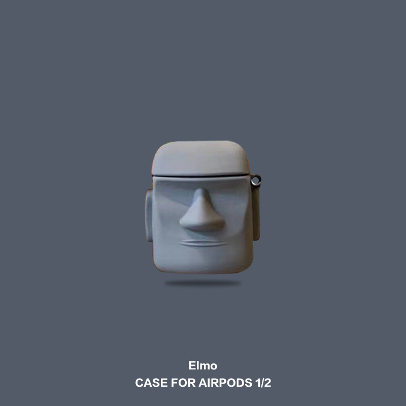Estatua de piedra creativa La funda protectora Aimo airpodspro2 es adecuada para la carcasa de auriculares Bluetooth inalámbrica de Apple para hombres y mujeres de segunda generación