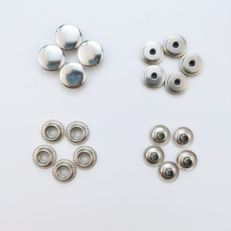 Para transfronteriza 50 sets 15mm de acero inoxidable de cuatro juntas de la hebilla de montaje de la Caja herramienta de instalación 201 gran hebilla blanca en stock al por mayor