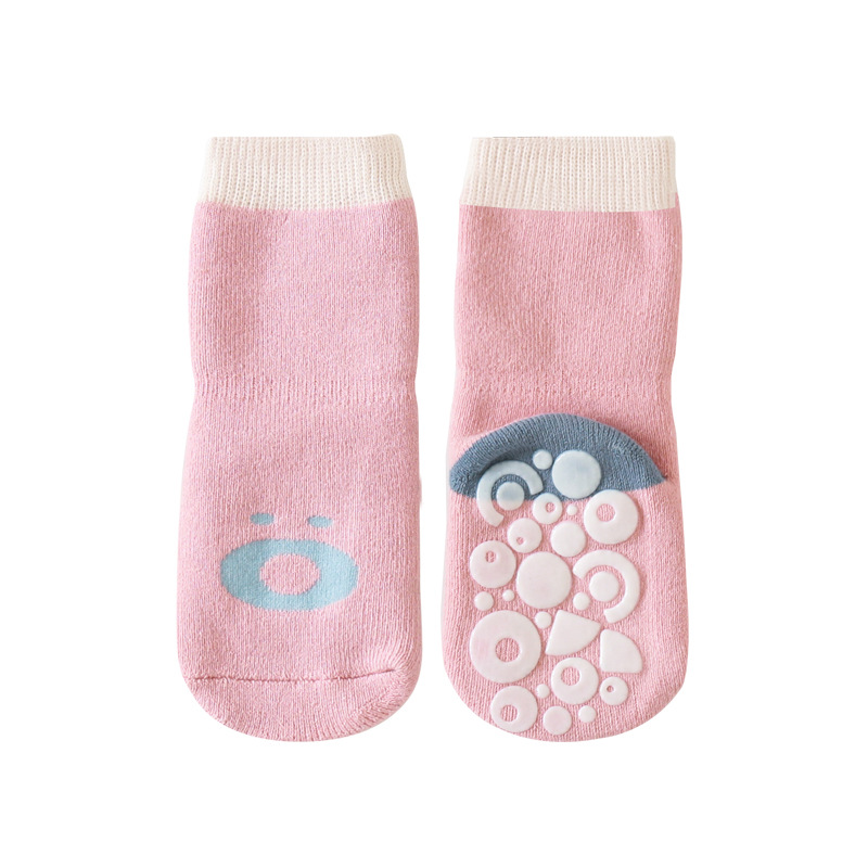 Calcetines para niños de 21 años Otoño e Invierno bebé recién nacido Calcetines antideslizantes para el piso calcetines gruesos forrados de lana