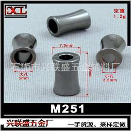 时尚金属吊钟饰品配件 风衣合金绳扣双头穿绳  兴联盛五金厂批发