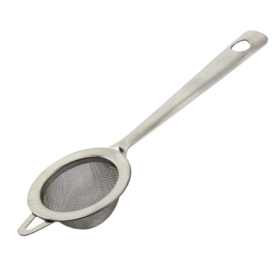 Stainless steel wide-brimmed oil grid colander mesh leakage diameter 5.5cm oil fishing 30 mesh oil filter