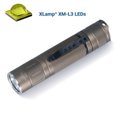 21700一体倉庫砂色直筒cree XM-L3電球6a定電流屋外強光2200lm懐中電灯
