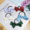 Cute black small hairgrip with bow, red hair accessory, hair rope, internet celebrity