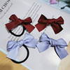 Cute black small hairgrip with bow, red hair accessory, hair rope, internet celebrity