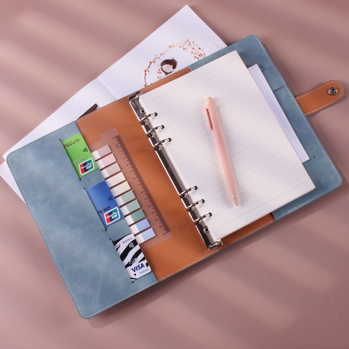 a5 loose-leaf notebook, literary, exquisite, fresh and simple, college life pages, square notebook, cocoa and logo printable