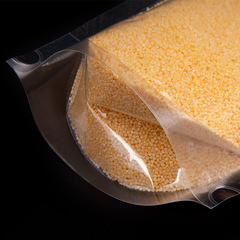 Wholesale tea snacks dried fruits and grains plastic packaging bags food zipper bags transparent self-standing ziplock bags