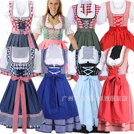 万圣节服装 跨境啤酒服 巴伐利亚啤酒节女佣女仆装 舞台装演出服