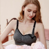 Bra top for pregnant for breastfeeding, supporting push up bra, thin underwear, front lock, plus size