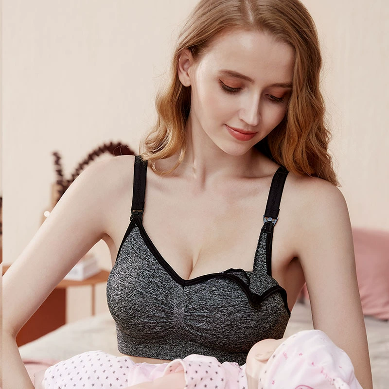 Мaternity Nursing Push-Up Bra, фронтальная застежка, тонкая поддержка, большие размеры S–XXL