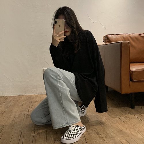 Fall White Base Shirt Women 2025 Long Sleeve Top Women Korean Style Loose Fashion Round Neck T-Shirt Trendy