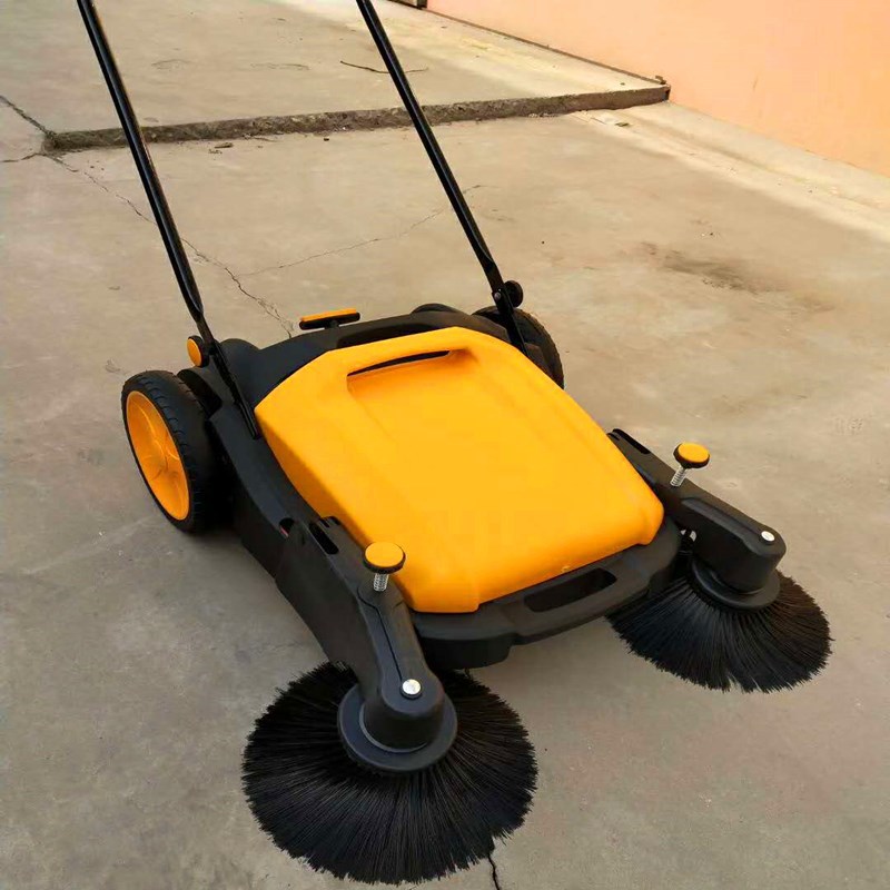 带喷雾降尘功效的手推式车间扫地机 仓库垃圾清扫机 无动力扫地车