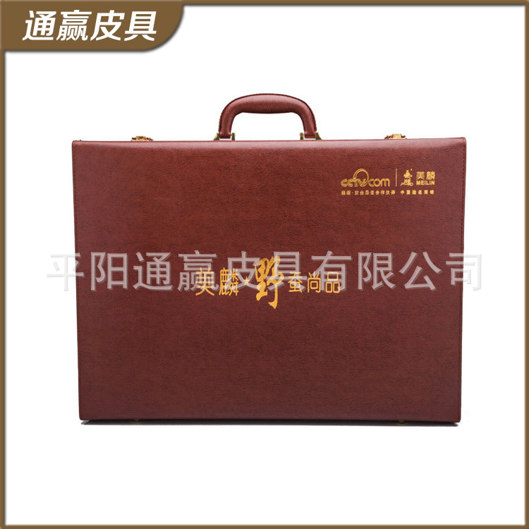拉菲红酒礼品包装盒端午节礼盒中秋月饼盒皮质收纳盒手提交房箱