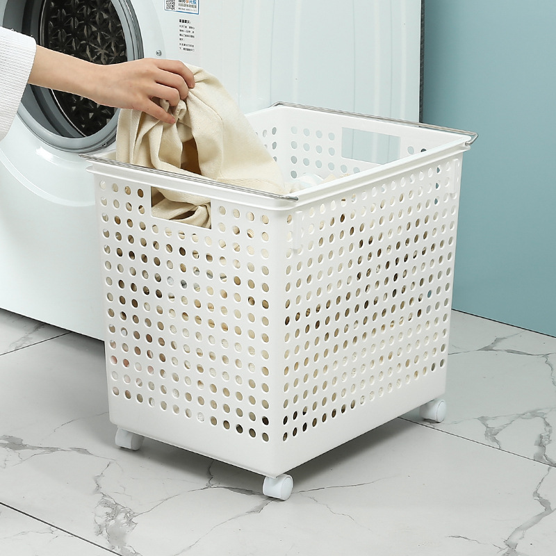 Clothes Storage Basket Plastic Extra Large Bathroom Dirty Clothes Dirty Clothes Basket Household Storage Frame Storage Basket