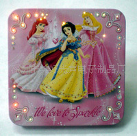 供应发音发光铁盒/光纤/LED/音乐创意礼品盒礼盒