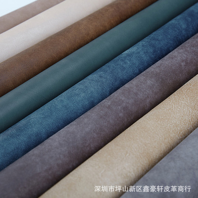 genuine leather Leather material Italy Nubuck leather The first layer cowhide Italian Light extravagance Soft bed furniture cowhide