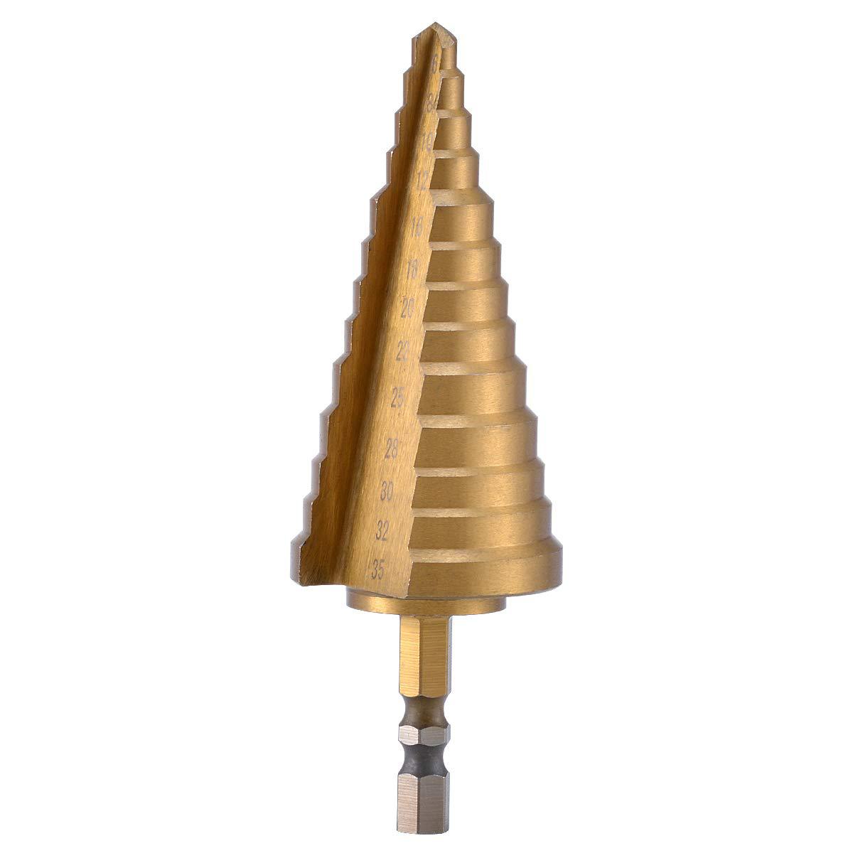 Taladro de pagoda no estándar taladro de escalera de acero de alta velocidad multifuncional especial metal acero inoxidable herramienta eléctrica abridor de agujeros