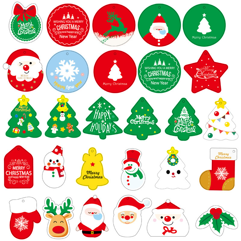 24 個のクロスボーダークリスマスグリーティングカード装飾小さなグリーティングカードギフトギフトカード感謝祭の祝福外国貿易カード|undefined
