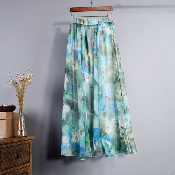 Autumn retro beach dress